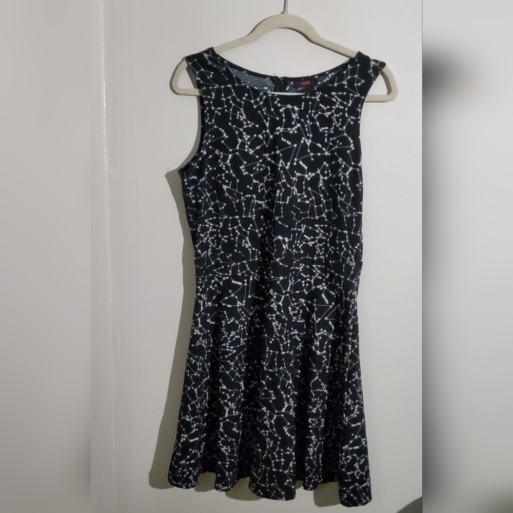 Mark. Constellation Skater Dress Back Zip Size Large